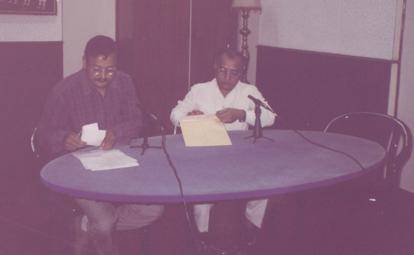 In the studio of Aakashwani