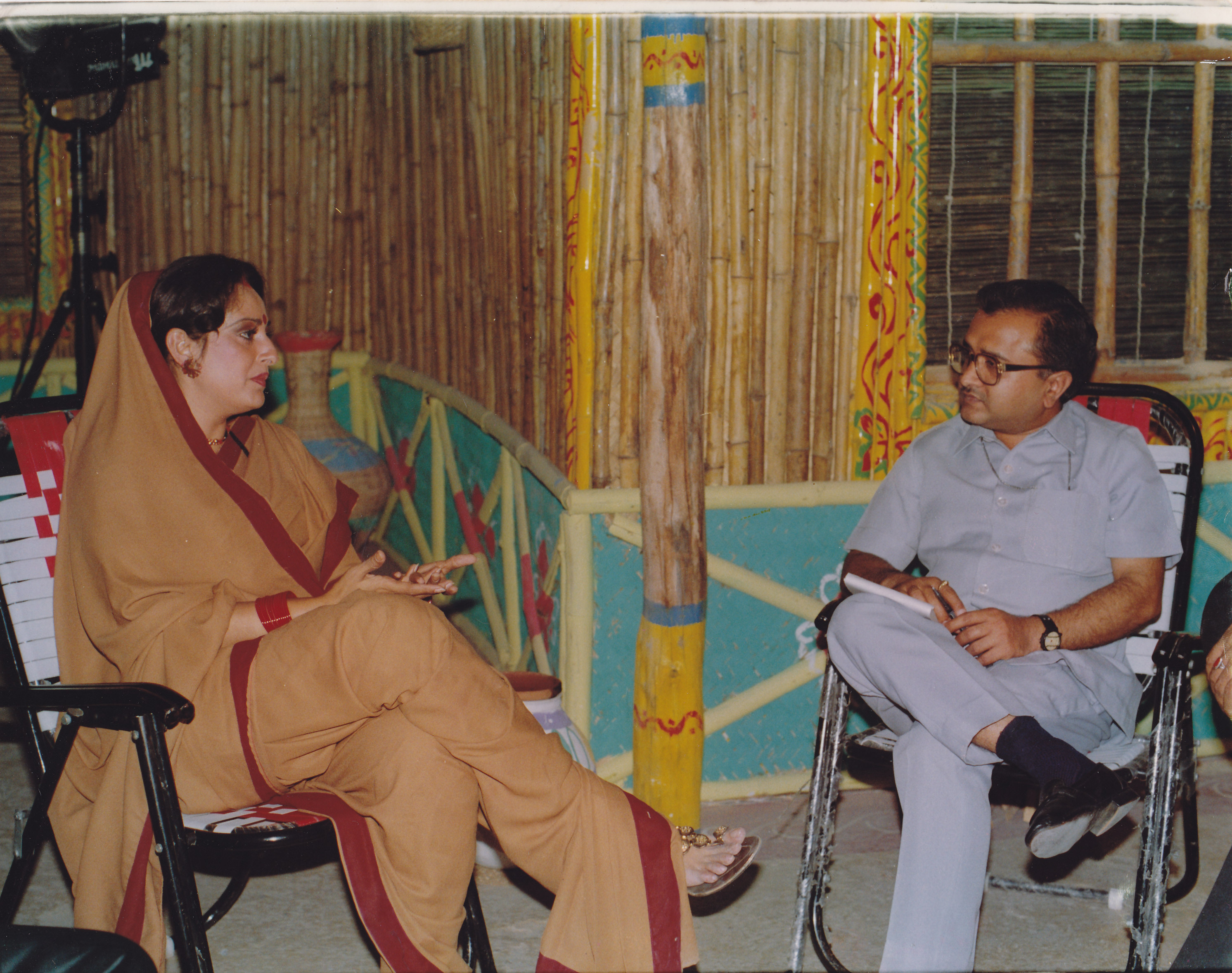 Interviewing actress Jaya Prada