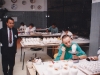 Observing pottery in Czeck during his visit